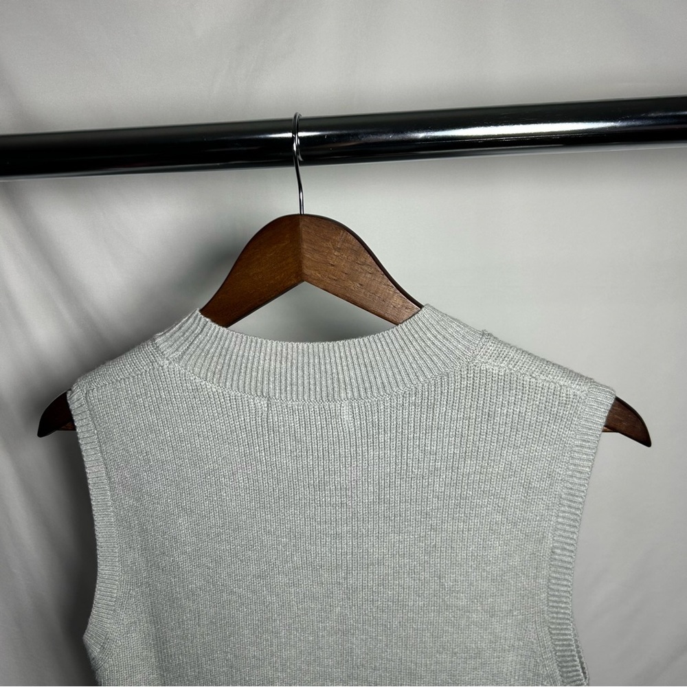 ANRABESS Women's Sleeveless Sweater Vest Sz Small in Grey - Picture 4 of 10